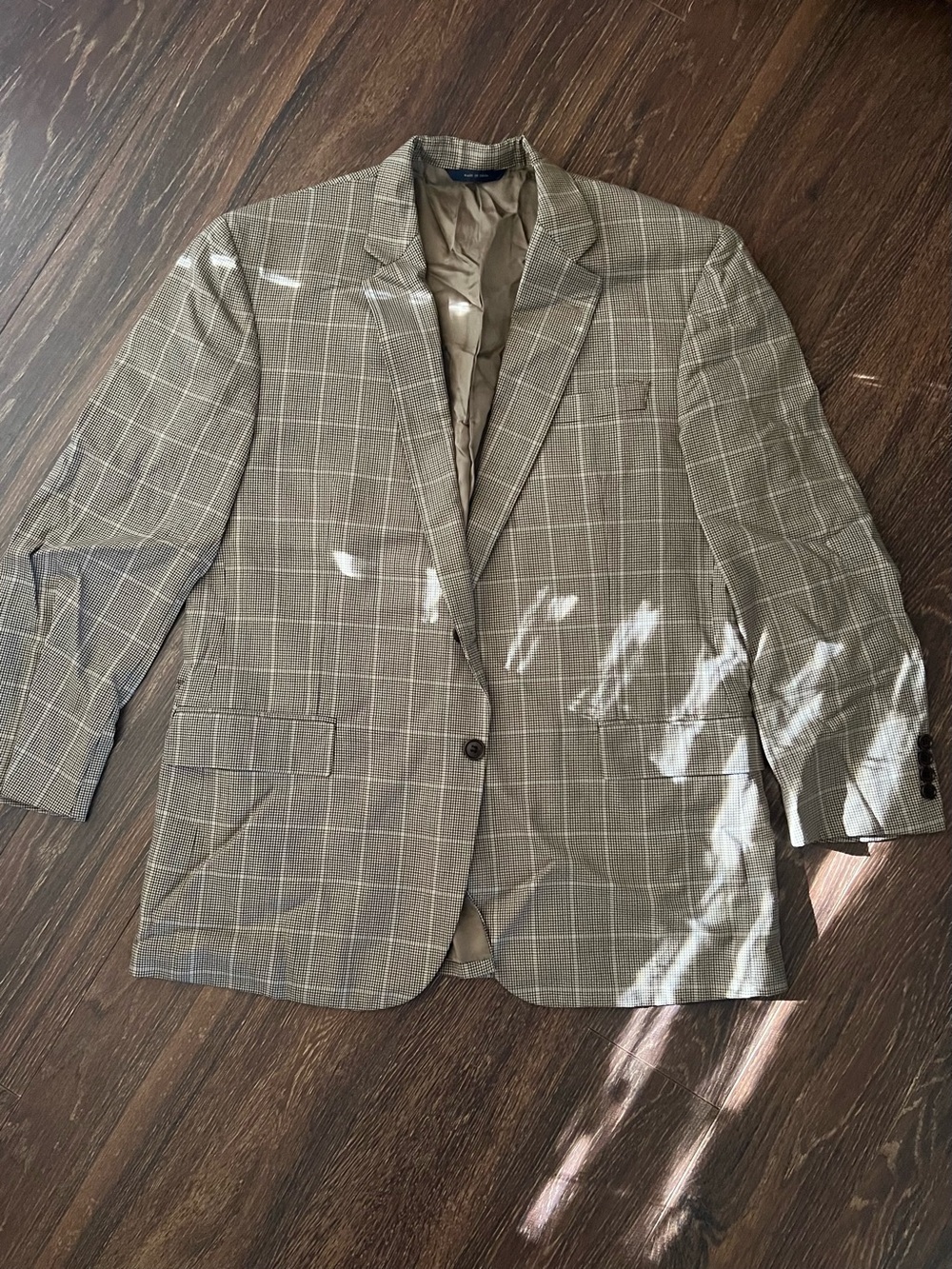 BROOKS BROTHERS 1818 Madison x DRAGO Lanificio in Biella Hounds Tooth Blazer 43R